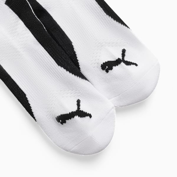 Chaussettes basses mi-tissu bouclette Femme (6 paires), WHITE / BLACK, extralarge